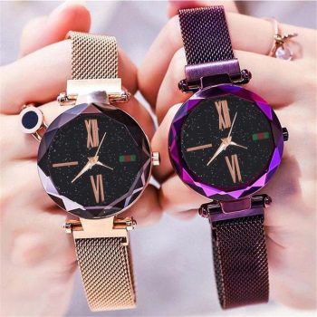Woman fashion starry watches