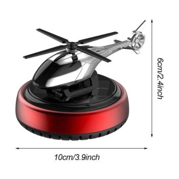 Solar powered helicopter car air freshener